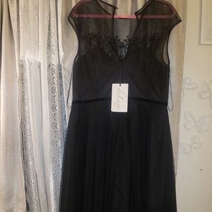 Brand new beaded and pleated dress